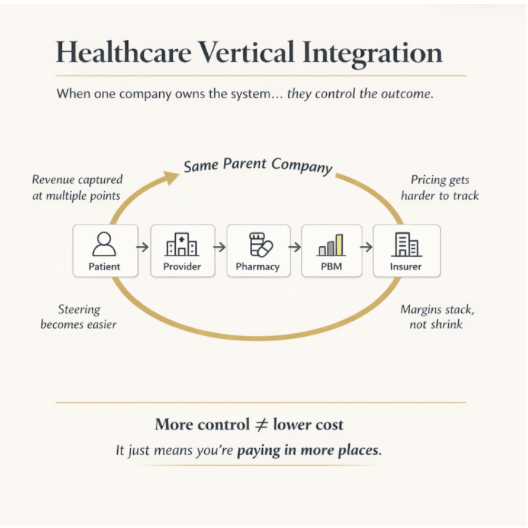 Healthcare Vertical Integration diagram